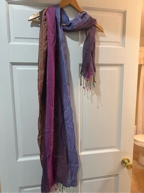 Lightweight Purple & Pink Ombre Scarf - Women Accessories